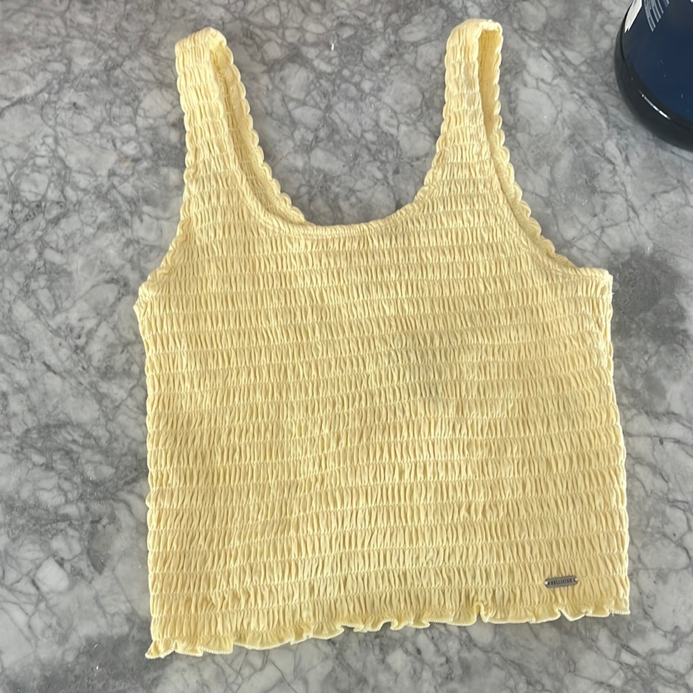 hollister ribbed tank top
